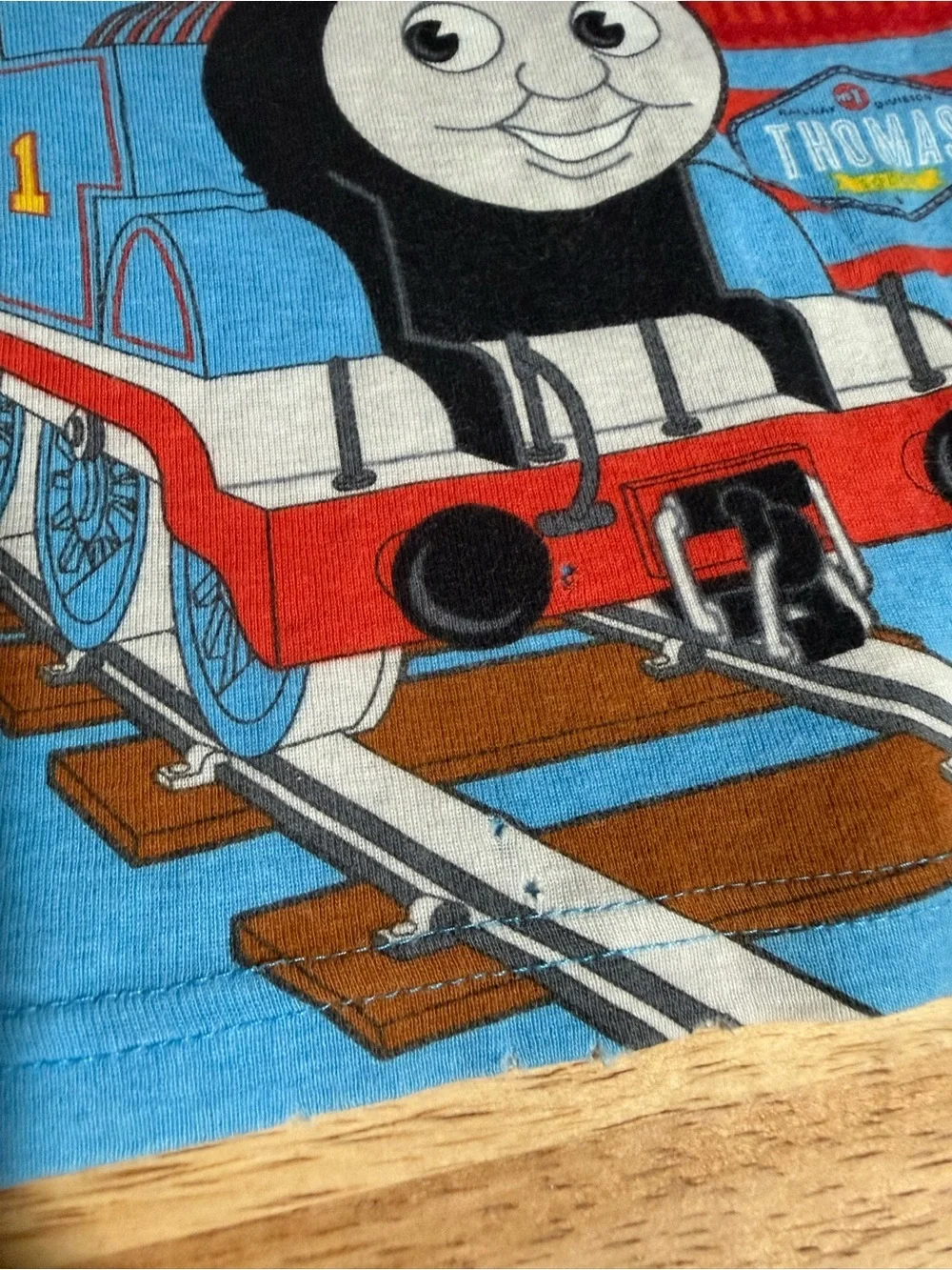 Thomas & Friends Red and Blue Train Graphic Pajama Set